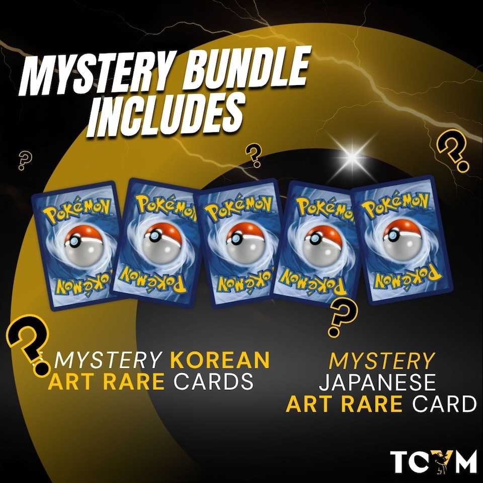 image 1 of Pokemon Korean Art Rare Card Bundle - 5 Assorted Rare Cards TCYM