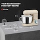 image 5 of HOMCOM Stand Mixer, 4.5L Food Mixer for Baking, 6 Speeds and Pulse Setting, 1300W Cake Electric Whisk with Dough Hook, Whisk, Stainless Steel Bowl, Splash Guard, Beater, Beige
