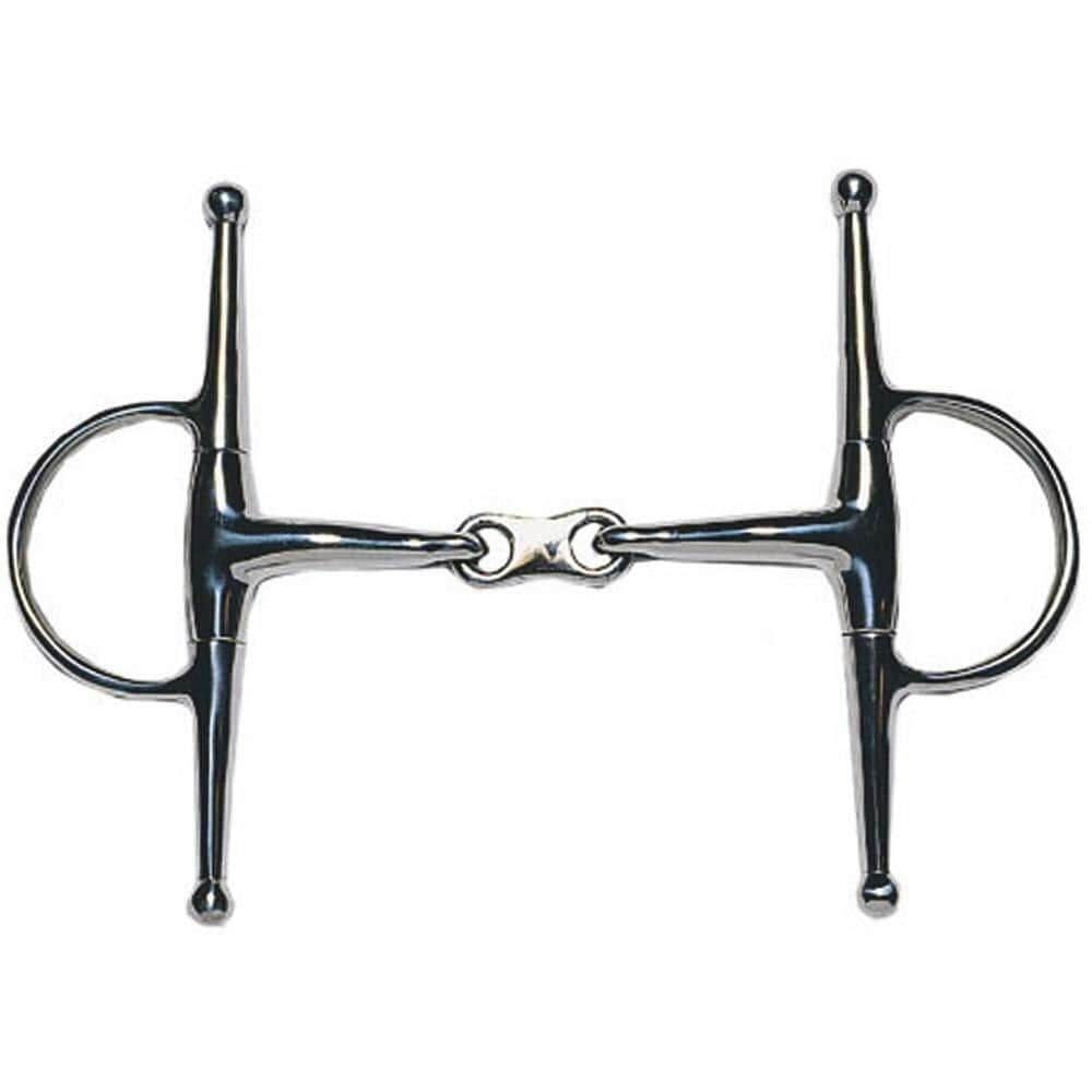 Jp Korsteel Stainless Steel French Link Full Cheek Snaffle Bit - Silver - 5in