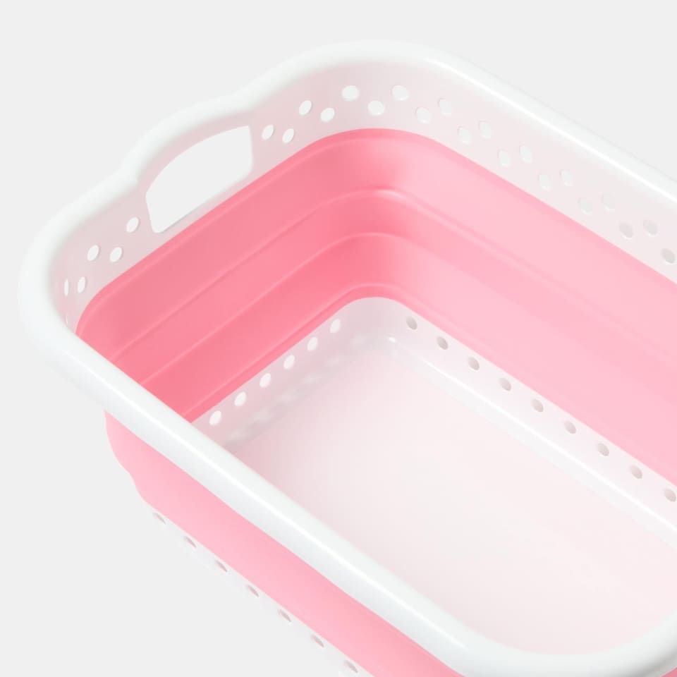 image 1 of OHS Collapsible Laundry Basket Folding Washing Clothes Storage