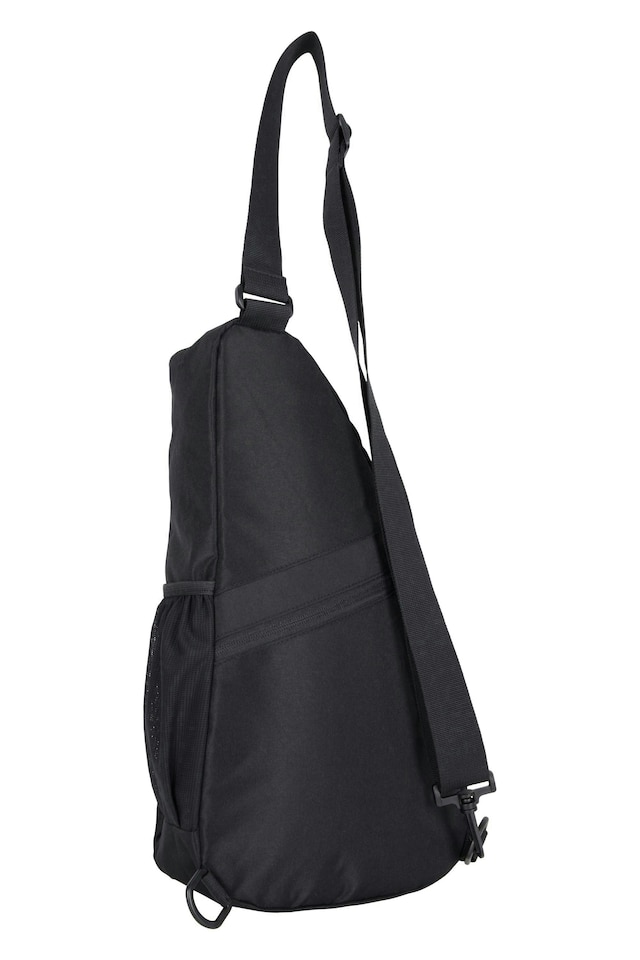image 1 of Mountain Warehouse Unisex Classic Sling Bag Breathable Lightweight Shoulder Sack | Black | Black