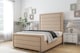 image 2 of Sloomy Ashford Pebble Plush Bed Frame With Mattress With 50" Upholstered Headboard 3' Single