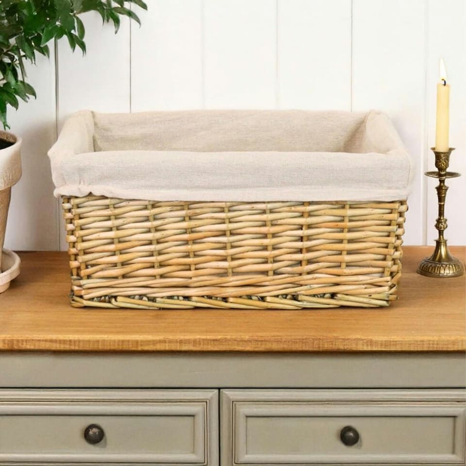 image 1 of Marco Paul Hamper Basket with Liner and Accessories N/A