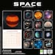 image 2 of Space 2026 Calendar | Square Wall Calendar | Space Gift | Plastic Free Packaging | by Avonside Publishing