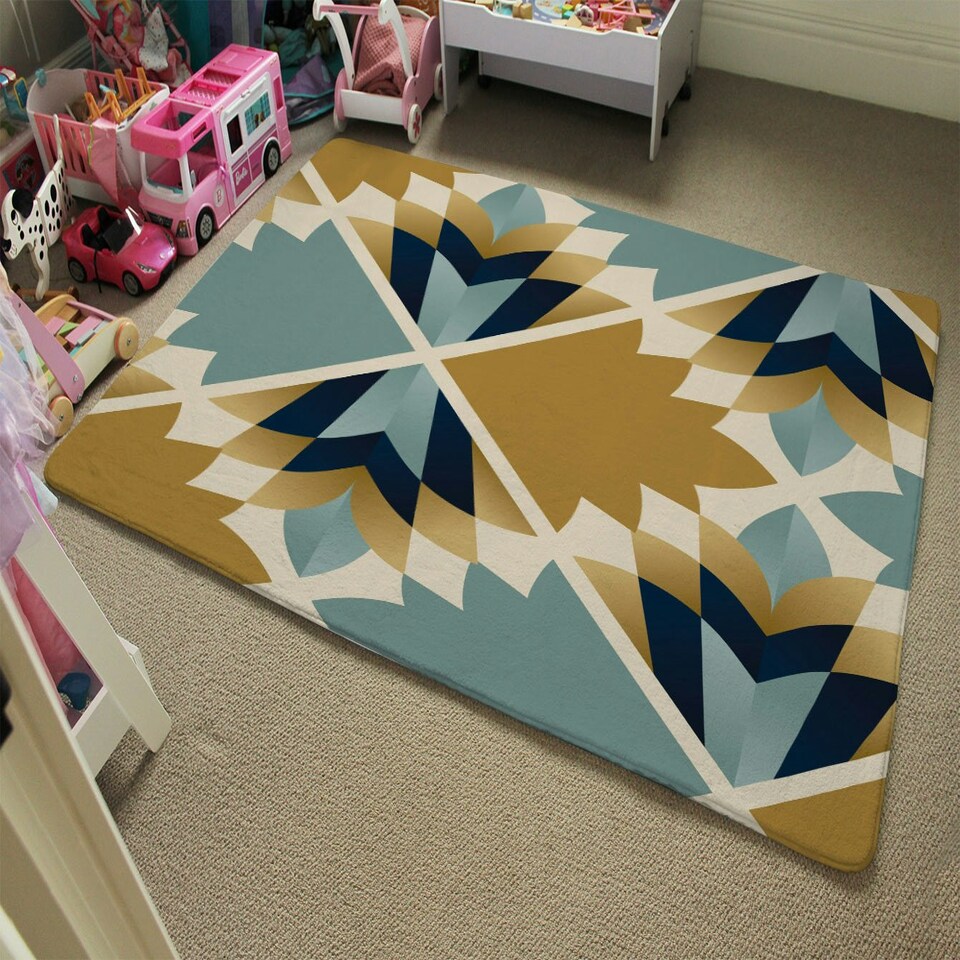image 1 of Cleopatra Fan Ethnic Pattern (Rug) Multi | Medium: 80x150cm