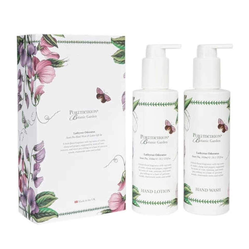 image 1 of Botanic Garden by Wax Lyrical Handwash & Lotion Gift Set Sweet Pea
