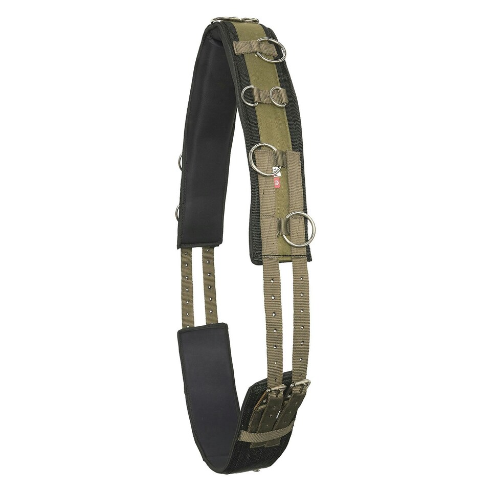 Imperial Riding IRHDeluxe Nylon Horse Lunging Girth - Olive Green - Full