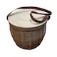 image 2 of Round Insulated Picnic Basket with Chopping Board Lid