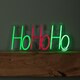 image 2 of 40cm x 18cm Light up Ho Ho Ho Christmas Neon Flex Hanging Sign