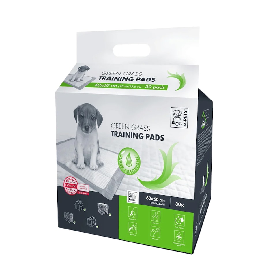 image 1 of M-Pets Green Grass Puppy Training Pads (Pack of 30) | Green | Green | One Size | 1