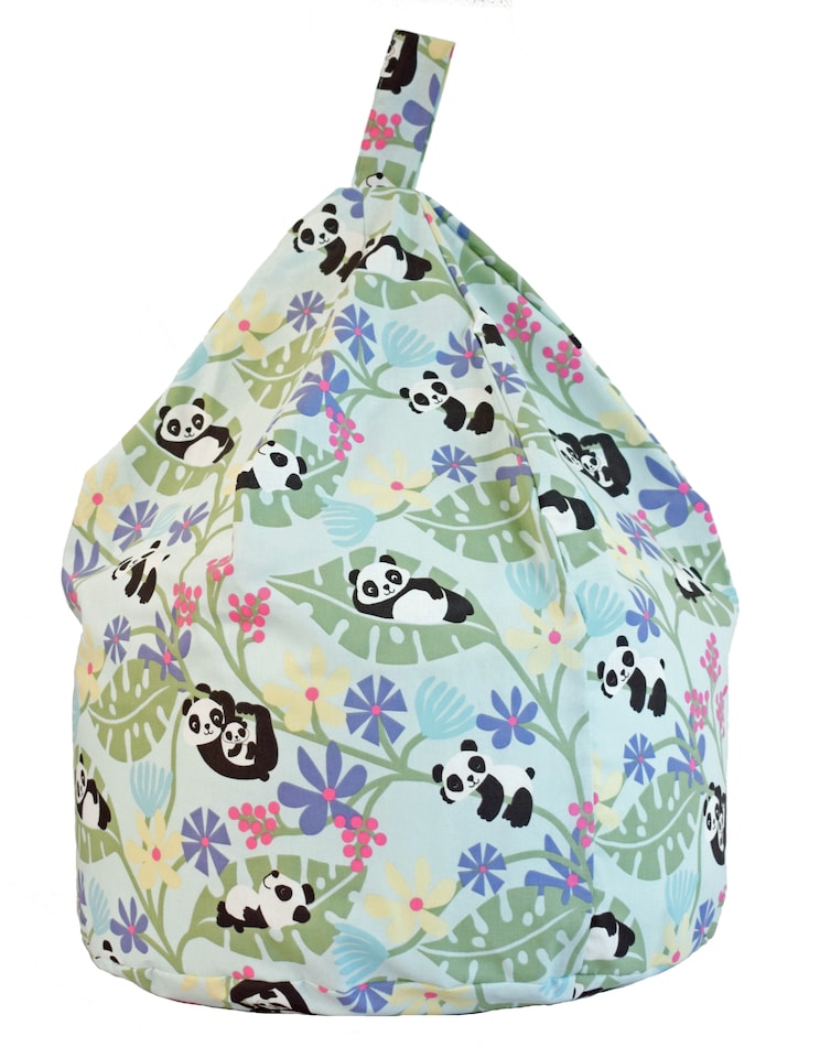 image 1 of Bean Lazy Panda Light Blue Bean Bag Large Size