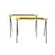 image 8 of Oypla 2x Saw DIY Garage Work Bench Carpentry Building Trestles Load 100KG Yellow