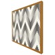 image 4 of Geometric zig zag (Picture Frame) Brown | XS