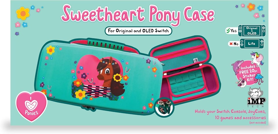 image 1 of IMP Pony Sweetheart Console Case + Sticker Kit (For Nintendo Switch)