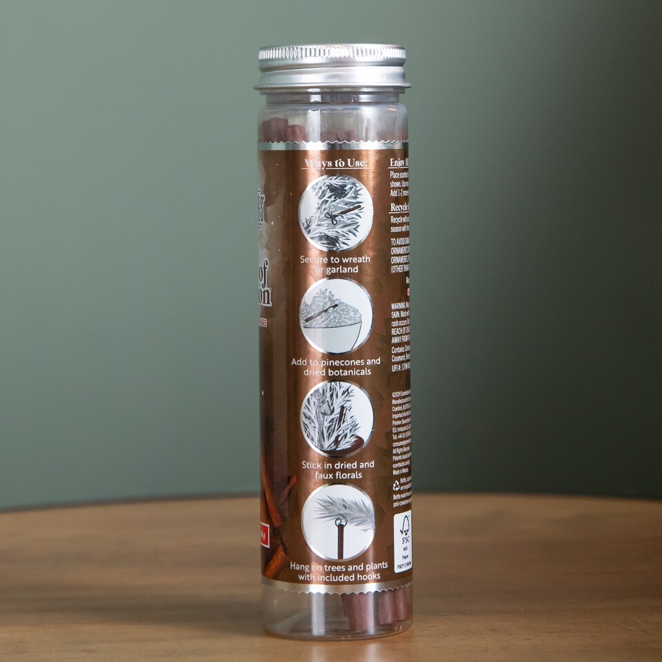 image 1 of 3 PACKS of 6 Scentsicles Scented Hanging Ornaments Sticks - Two Dashes of Cinnamon