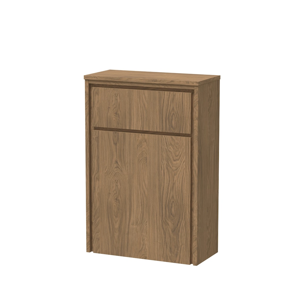 image 1 of Contemporary Floor Standing WC Unit - 818 x 555 x 260mm - Antique Oak Brown