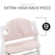 image 5 of hauck Highchair Pad Select - Jersey Flowers Rose
