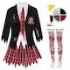 image 1 of Zombie Schoolgirl Costume With Stockings, Facepaint & Blood Multi | S