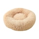 image 2 of Soft Calming Donut Bed - Premium Quality For Dogs & Cats - Champagne / 100cm | Cream | L