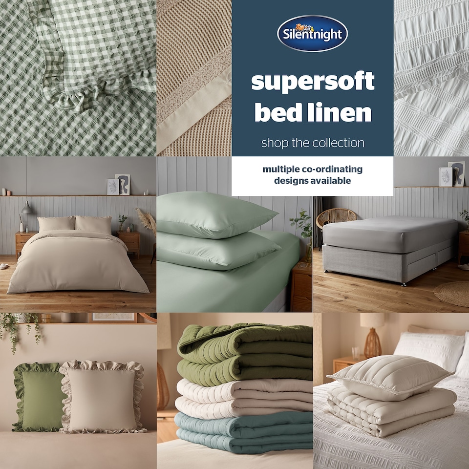 image 1 of Silentnight Supersoft Ochre Pillowcase Pair