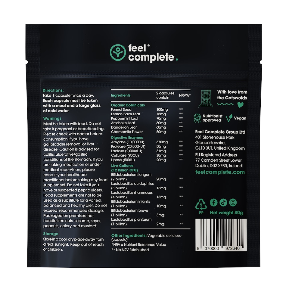 image 1 of 3 in 1 Gut Health - 12 Billion Probiotics, 5 Digestive Enzymes, 6 Botanicals