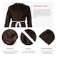 image 2 of Medieval Monk Costume With Wig Brown | L