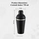image 2 of Buckingham Professional Cocktail Shaker Stainless Steel 750 ml black finish Black