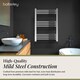 image 3 of Balterley Straight Heated Heated Towel Rail Radiator, 256W | Silver | Chrome