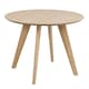 image 1 of Townsville Round Dining Table in White and Oak
