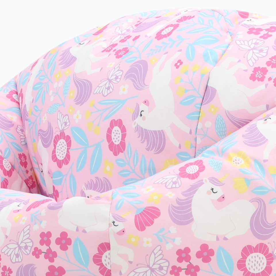 image 1 of icon Kids Kingston Unicorn Print Classic Bean Bag