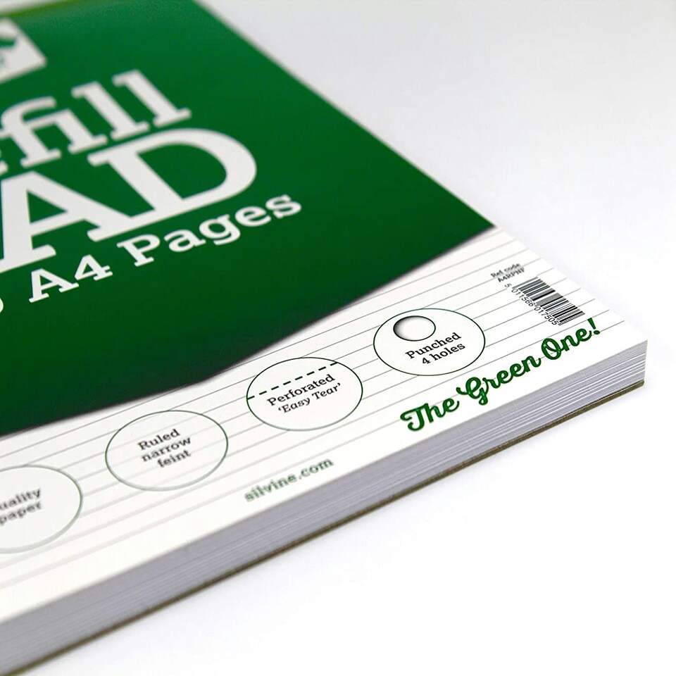 image 1 of A4 Narrow Feint Refill Pad (210x297mm)