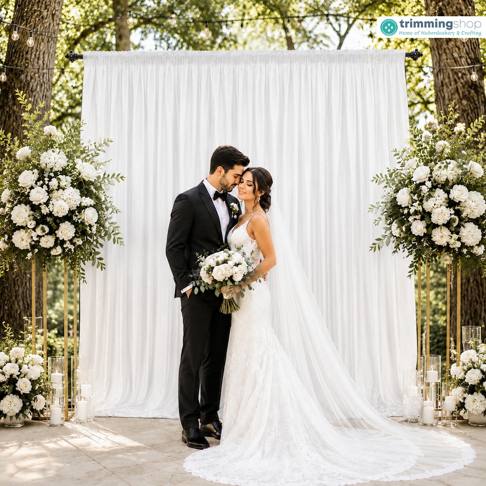 image 1 of 3x3m Spandex Backdrop Photography Background Drapes with Rod Pocket