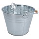 image 7 of 5L Galvanised Steel Metal Bucket Pail Water Coal Greenhouse Garden Plants 2PK