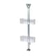 image 3 of Showerdrape Elements Clear 2 Tier Basket Hanging Shower Caddy | Clear | 1