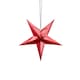 image 1 of Red Star Mirrored Paper Hanging Decoration 30cm