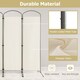 image 4 of COSTWAY 188cm 4 Portable Panel Room Divider Folding Privacy Screen Divider White
