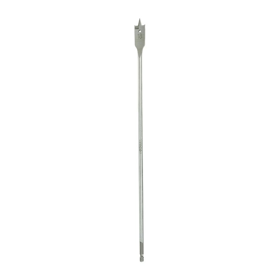 image 1 of Timco - Long Flat Wood Bit (Size 18.0 x 400 - 1 Each)