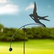 image 2 of Swallow Wind Rocker Single Bare Metal/Ready to Rust - Steel - L66 x W54 x H148.5 cm