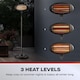 image 2 of Daewoo 2000W Electric Patio Heater with Adjustable Pole
