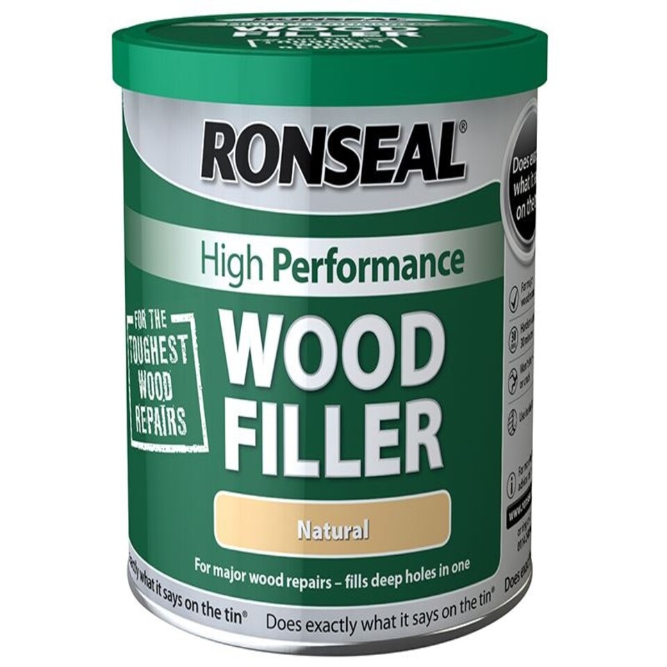Ronseal - High-Performance Wood Filler White 550g