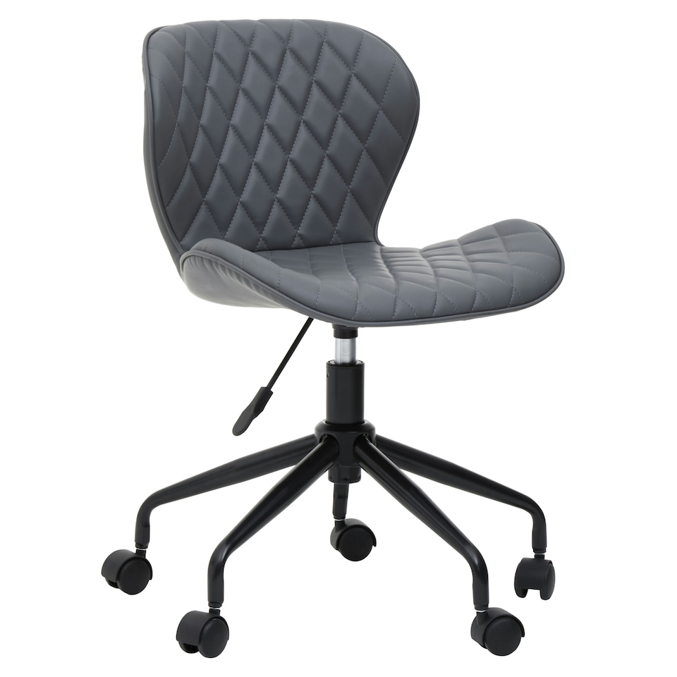 image 1 of Interiors by Premier Brent Grey And Black Home Office Chair
