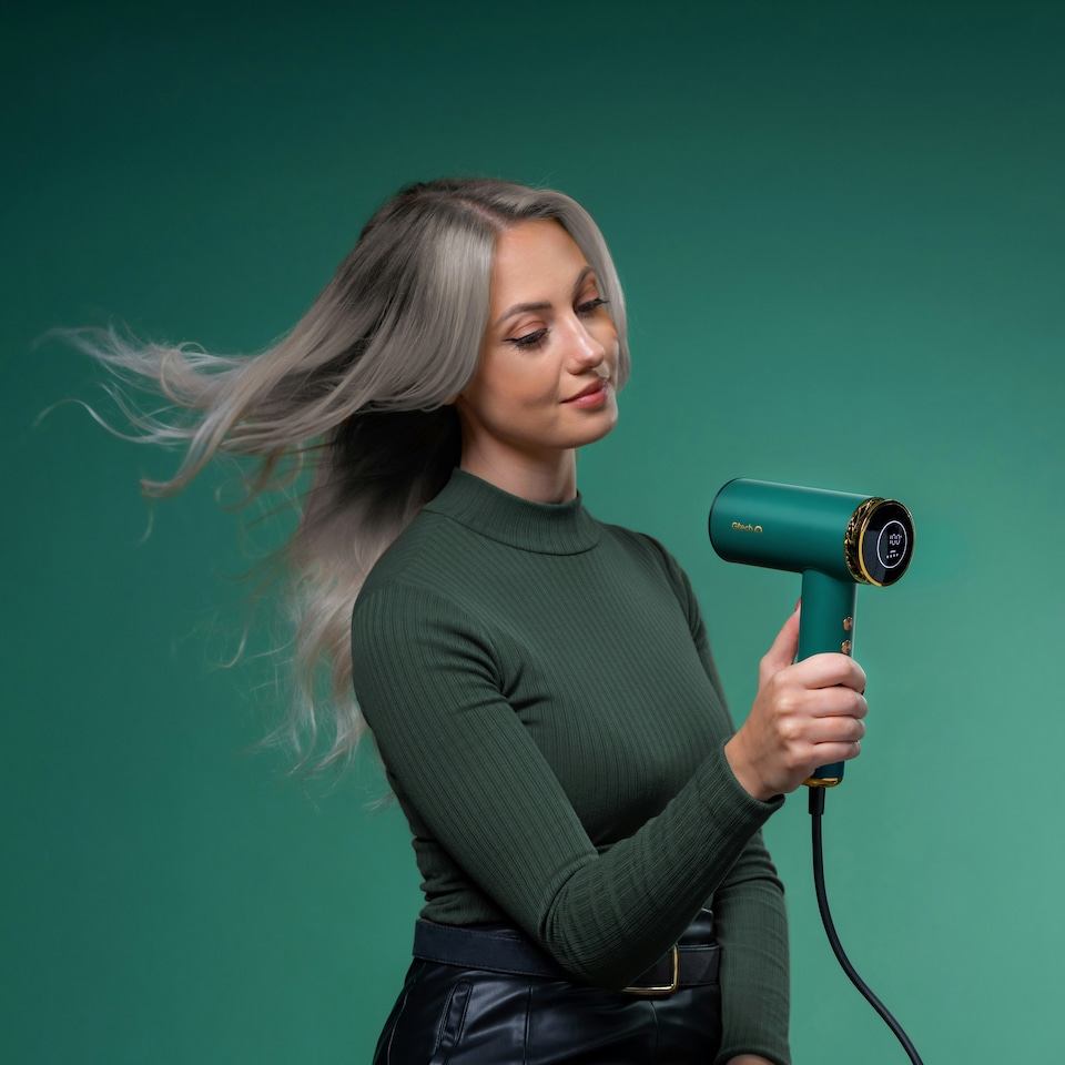 image 1 of Gtech DryOnic Ionic Fast Drying Hair Dryer (Teal)