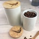 image 3 of The Just Slate Company Pheasant Oak & Ceramic Medium Storage Jar