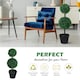 image 10 of Outsunny 2 PCS Artificial Double Ball Tree w/ Pot