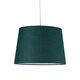 image 1 of Dark Green Cotton 28cm Tapered Cylinder Pendant or Lamp Shade Green