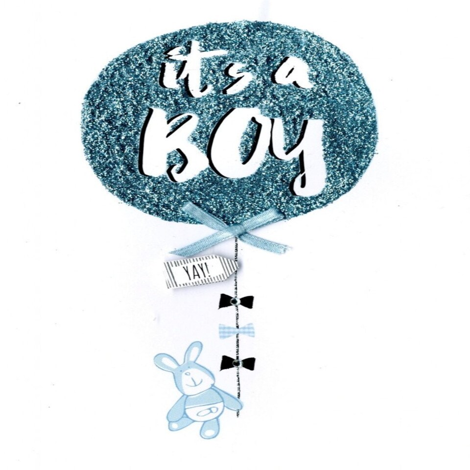 image 1 of It's A Boy New Baby Greeting Card Second Nature Just To Say Cards