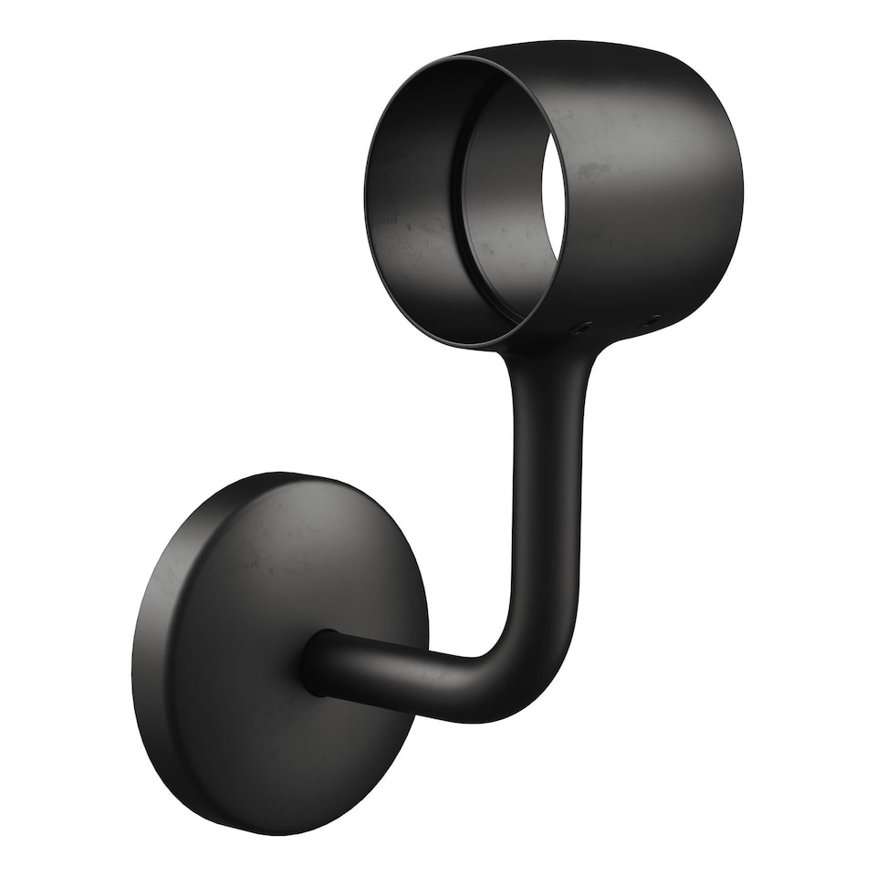 image 1 of Rothley Easy Assembly Stair Handrail Kit Matt Black 2.4m