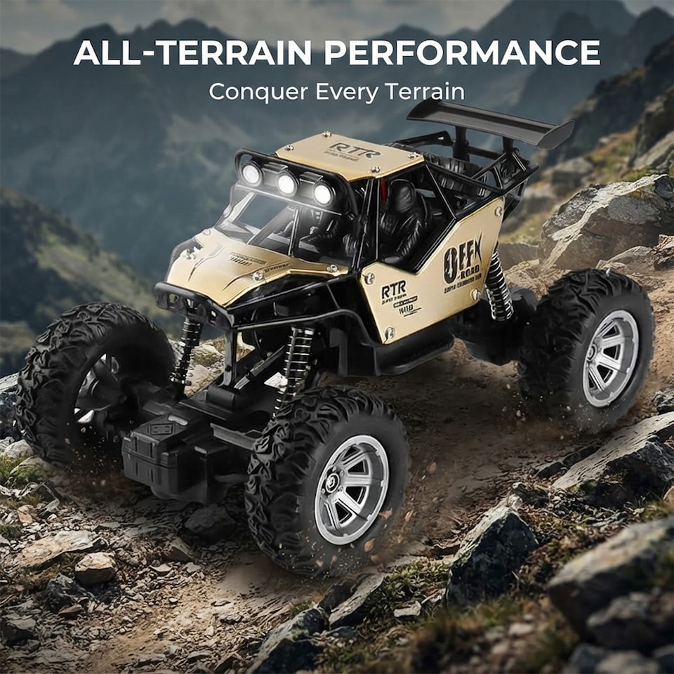 image 1 of Alivio Remote Control Monster Truck, Off-Road RC Climbing Truck for Kids