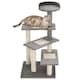 image 1 of PawHut Cat Tree 100cm Indoor Kitten Scratching Post Activity Centre, Grey