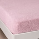 image 2 of OHS 25cm Deep Fitted Soft Teddy Fleece Thermal Warm Bed Sheet, King - Blush Pink